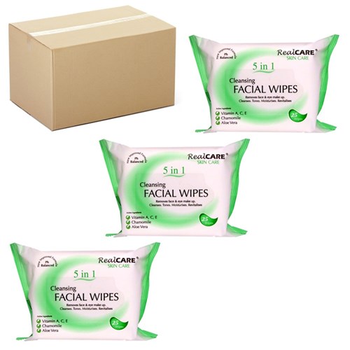 Facial Cleansing Wet Wipes x48 Packs - Bulk Buy Deal